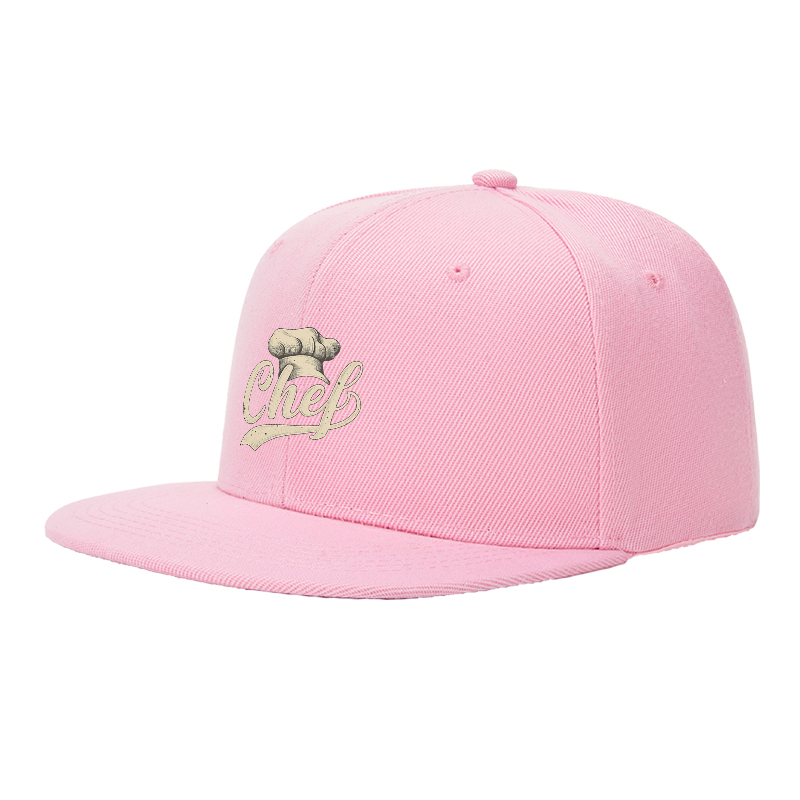 Flat Brim Baseball Cap Chef Hat Logo Print Streetwear Underground Skate Style for Basketball Court Skate Park Urban Lifestyle by Skaters Rappers Streetwear Enthusiasts