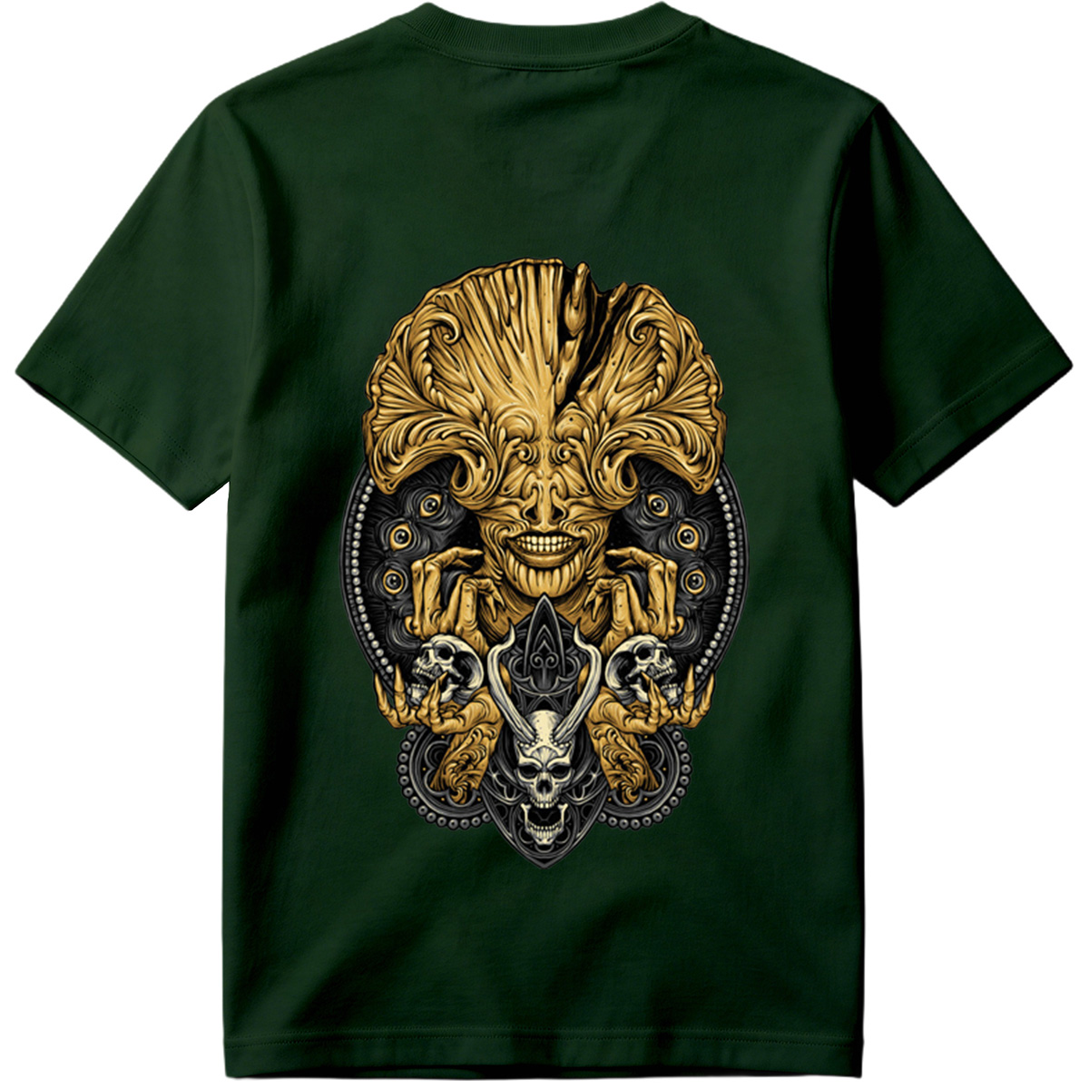 Alien vs. Predator: Golden Xenomorph and Skulls - Tee