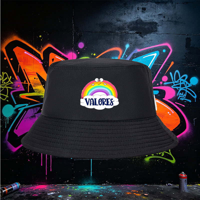 Unisex Bucket Hat with Rainbow and 