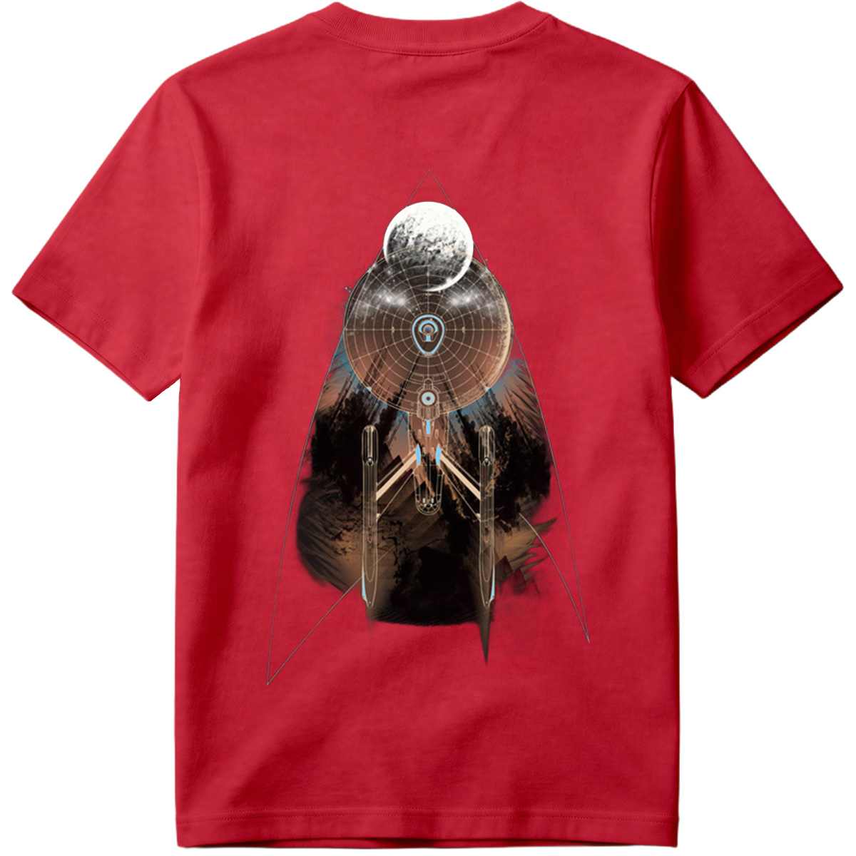 Star Trek: Enterprise and Moon - Tee