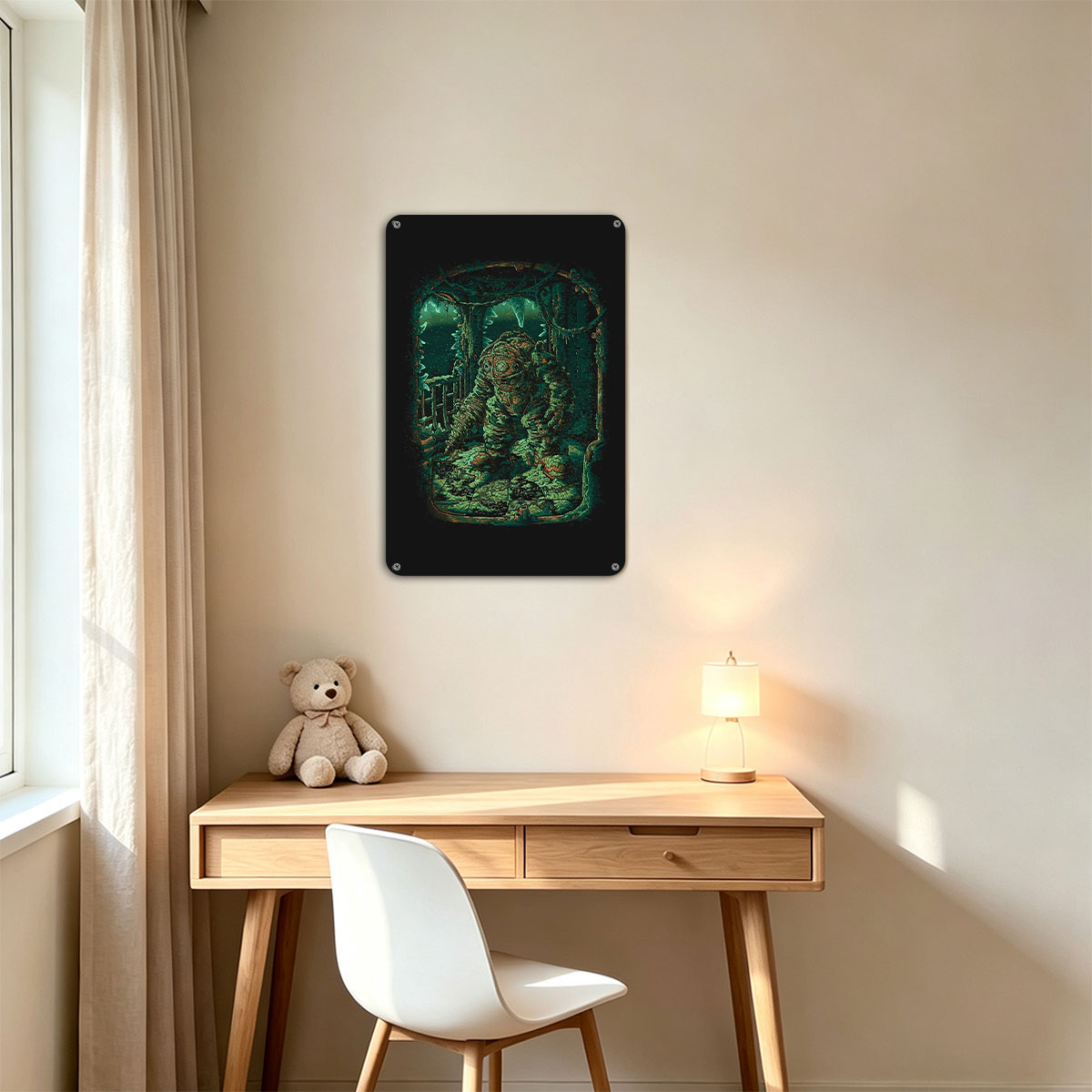 The Creature in the Ruined Chamber - painting