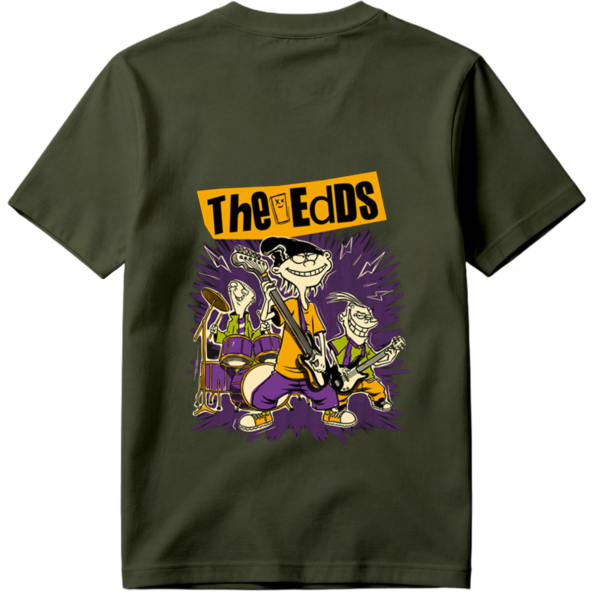 The Eds: Eddy, Ed, and Double D in Rock Band Action - Tee