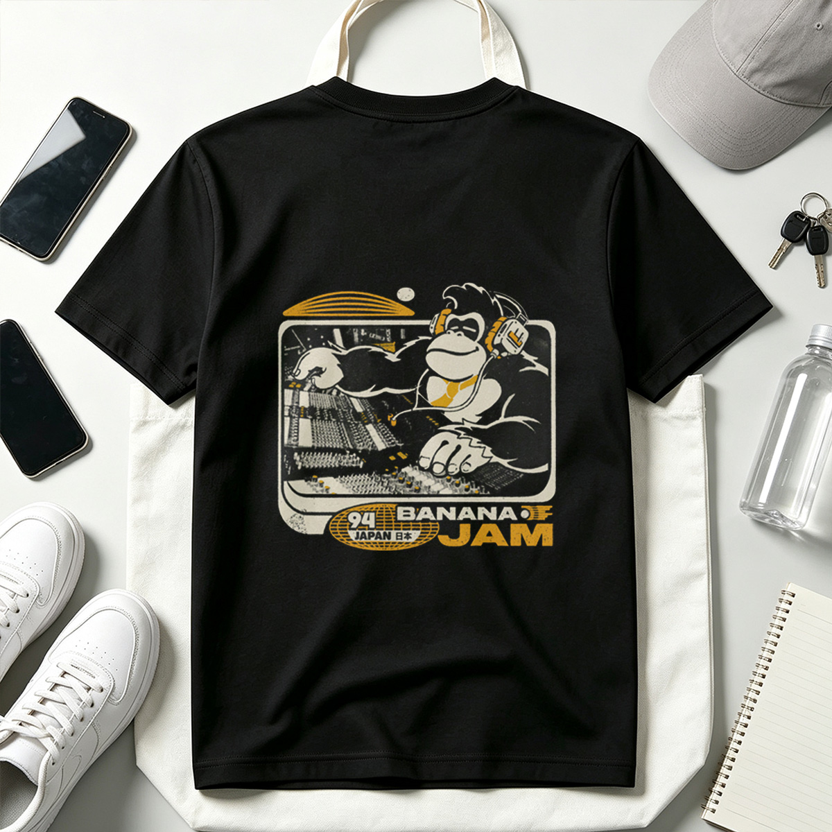 Banana Jam 94 Japan - Monkey DJ Character - Tee