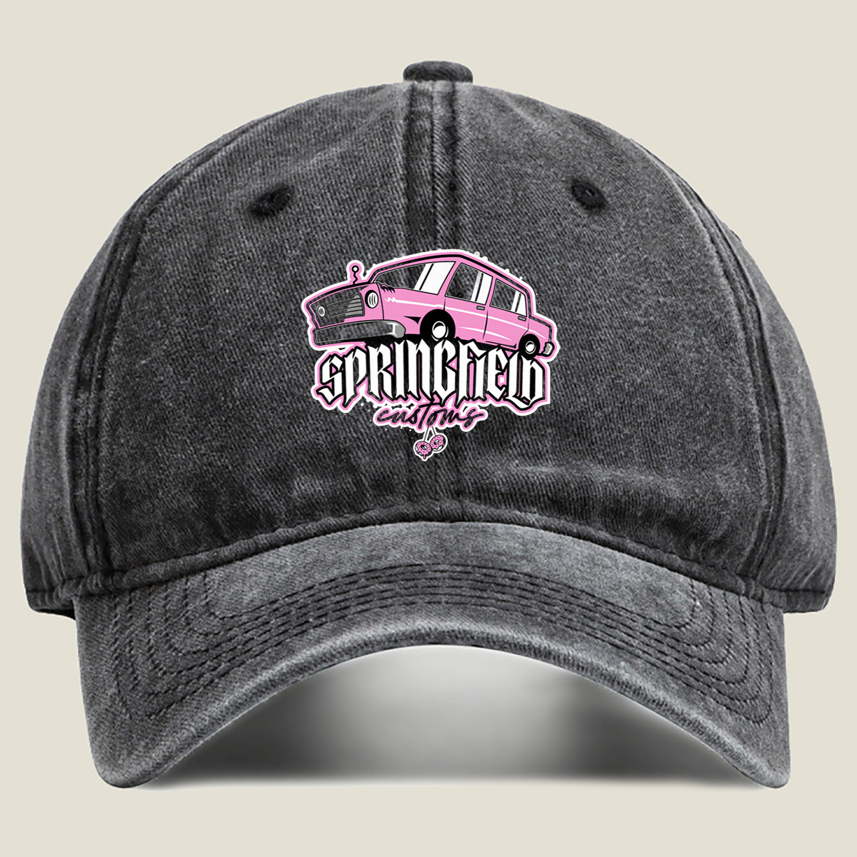 Springfield Customs - Washed Denim - Baseball Cap