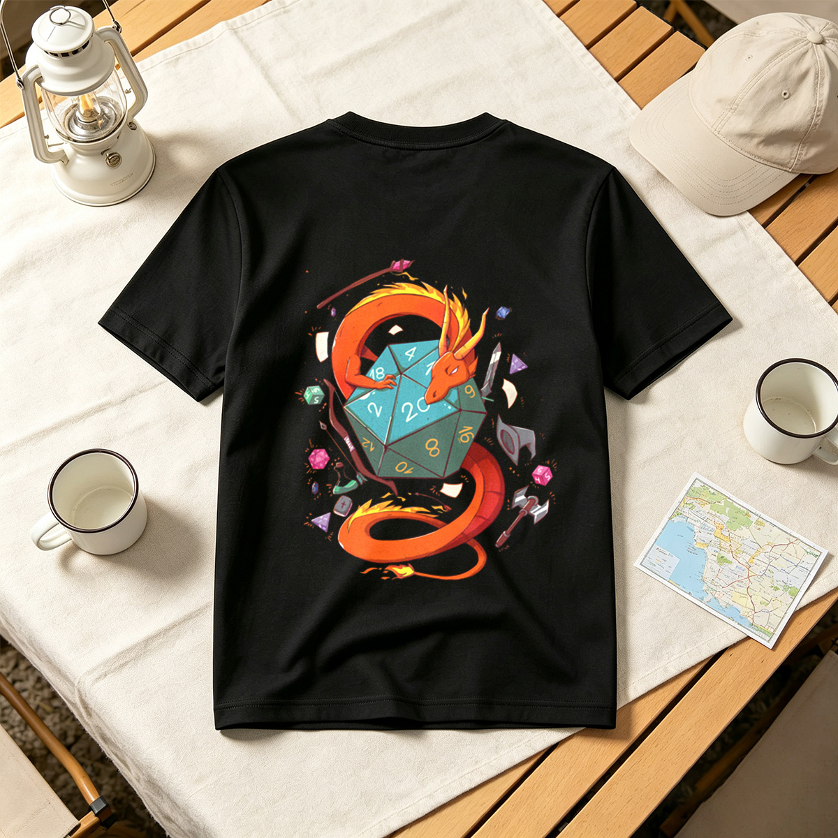 Dragon and D20: Fantasy Adventure - Tee
