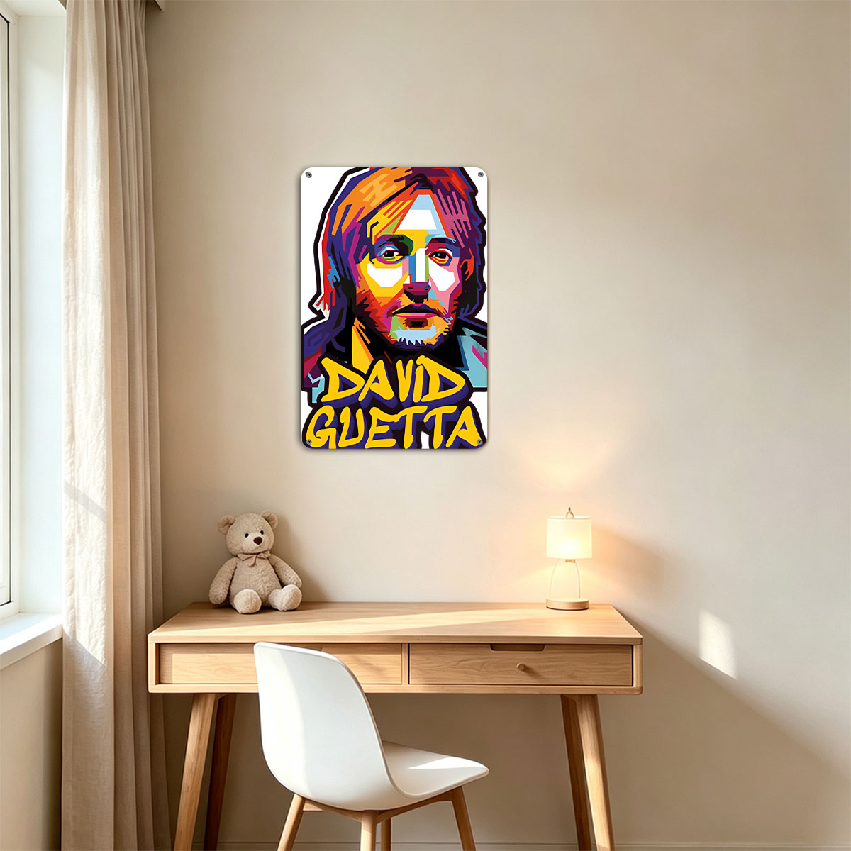 David Guetta Colorful Portrait Art - painting