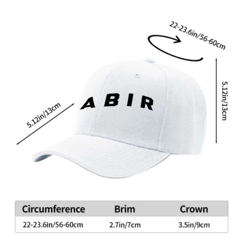 Unisex Classic Sandwich Hat with A B C R Letter Print Design – Perfect for Outdoor Activities, Casual Wear, and Daily Use – Ideal for Adults Seeking Stylish and Comfortable Headwear