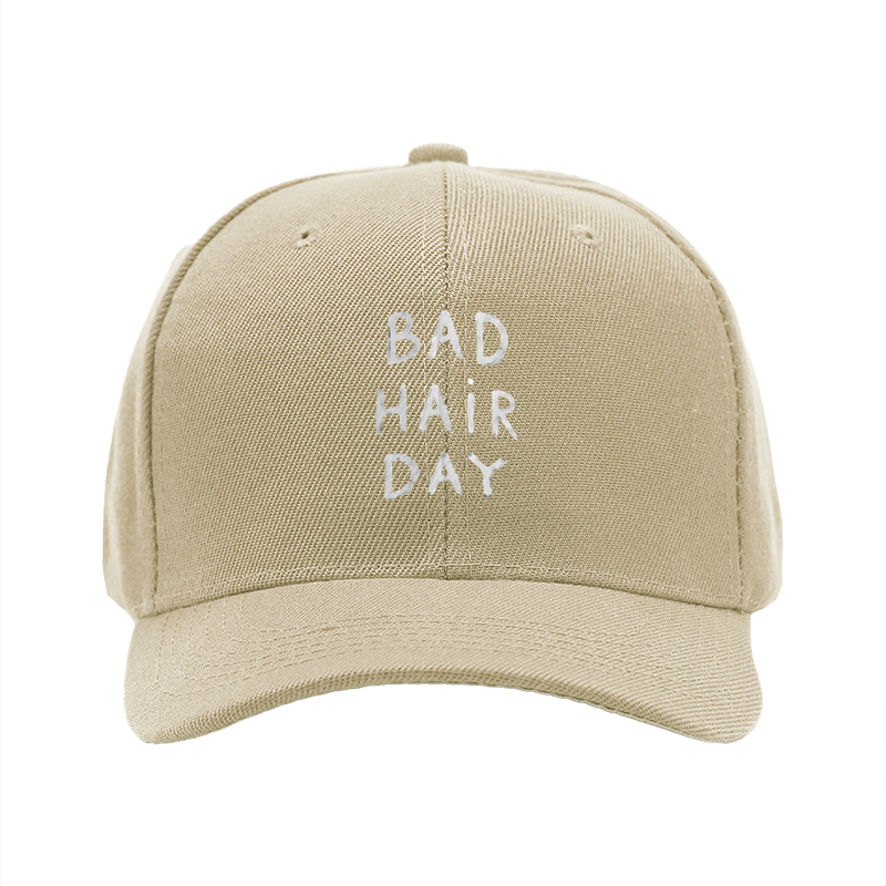 1pc New Baseball Cap Bad Hair Day Print Unisex Adjustable Hat for Outdoor Casual Wear Adults and Teens