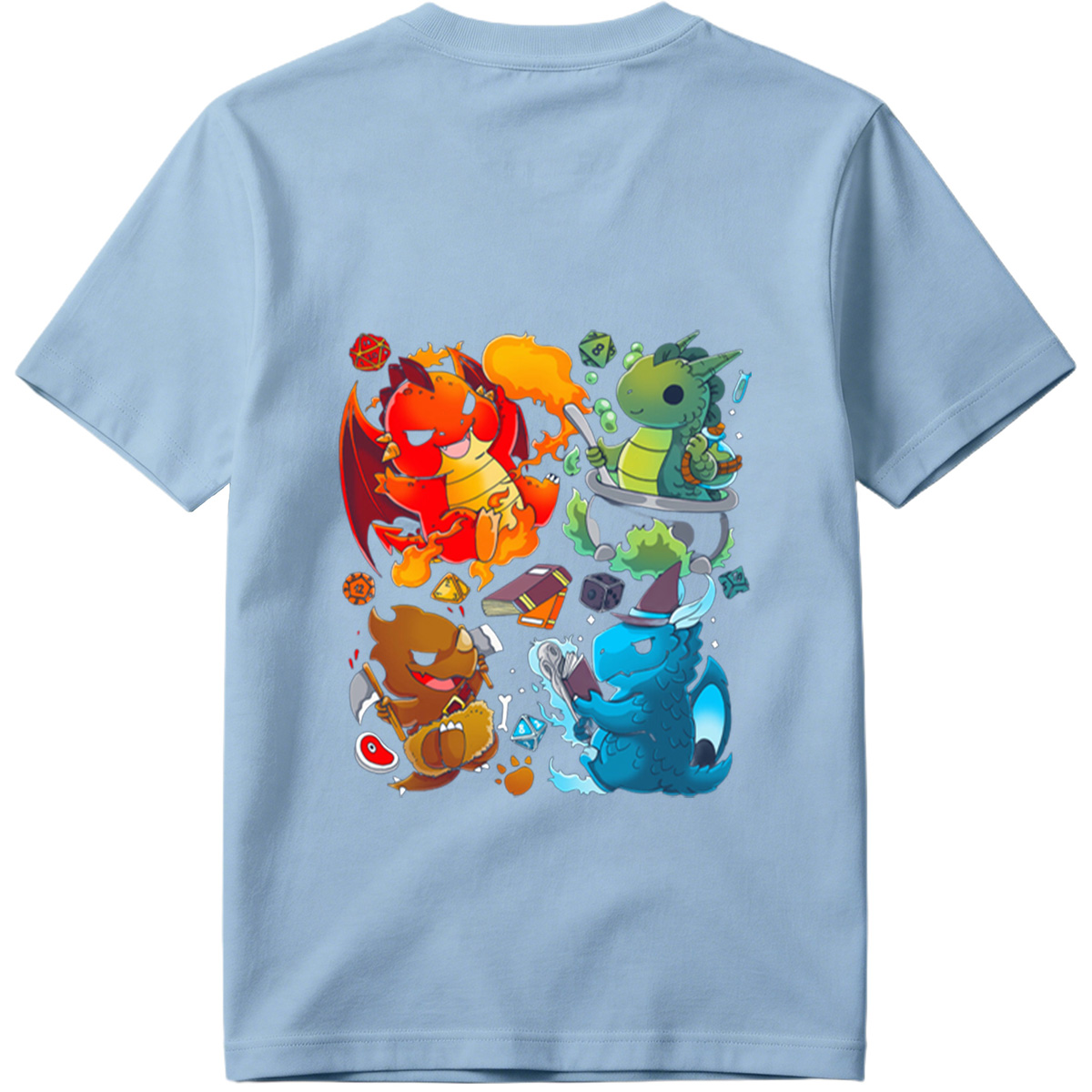 Dragon Quest: Fire, Nature, Earth, and Water Elements - Tee