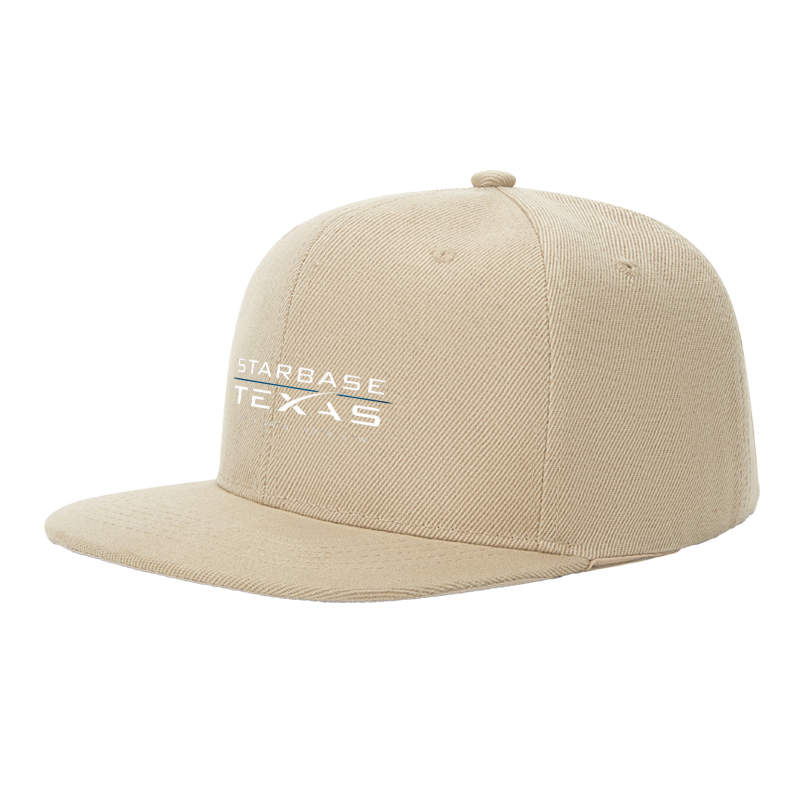 Flat Brim Baseball Cap Starbase Texas Coordinates Print Streetwear Underground Skate Style for Basketball Court Skate Park Urban Explorers and Hip Hop Artists