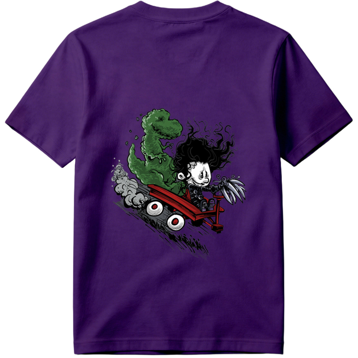 Coraline and the Green Monster in a Red Cart - Tee