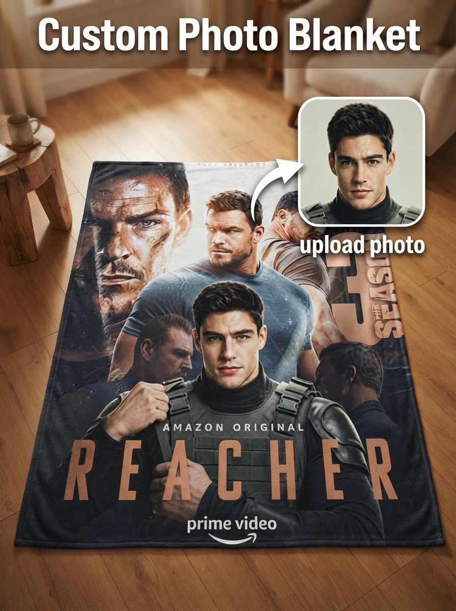 Custom Photo Face Flannel Throw Blanket Personalized Graphic Drama Character Velvet Soft Fleece Bed Couch Quilt Unique