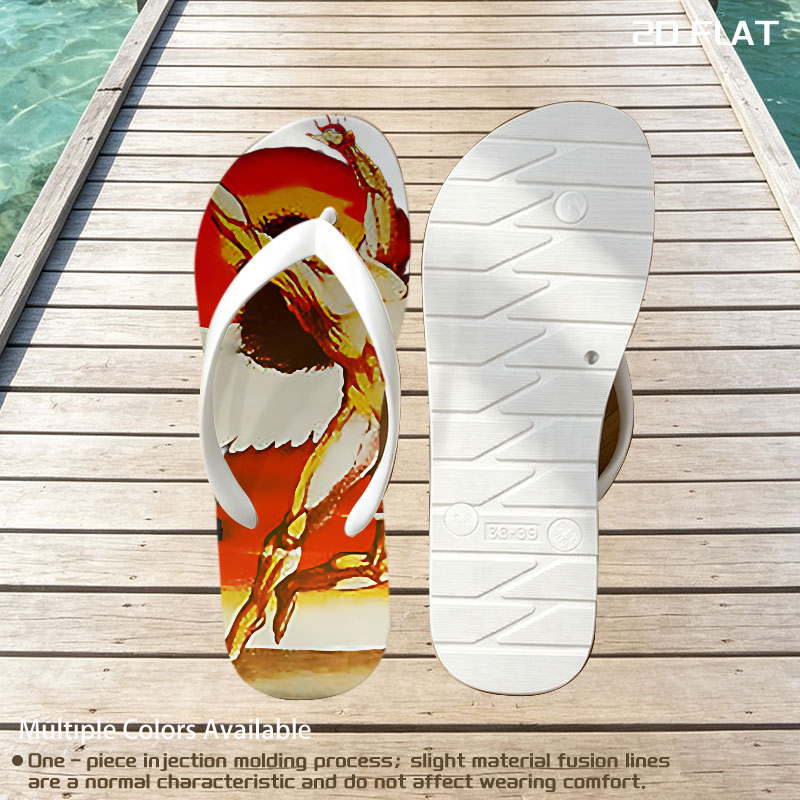 Fallen Angel in Fiery Descent -  flip-flops