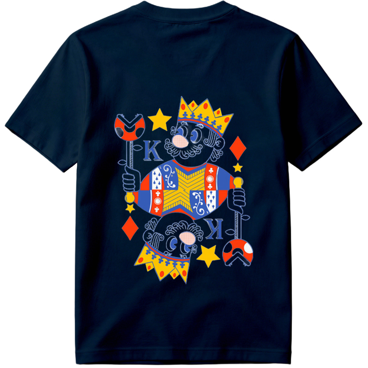 King of Diamonds Playing Card Character - Tee