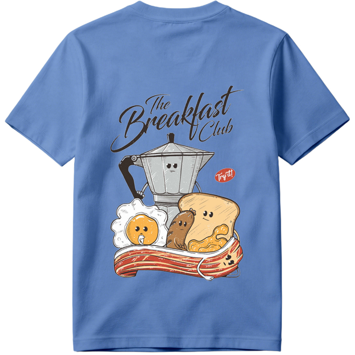 The Breakfast Club: Coffee Pot, Egg, Sausage, Toast, and Bacon - Tee