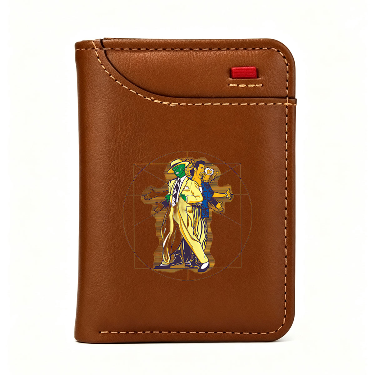 The Green Hornet, Kato, and a Beer-Drinking Man in a Blue Suit - Vertical Style Wallet