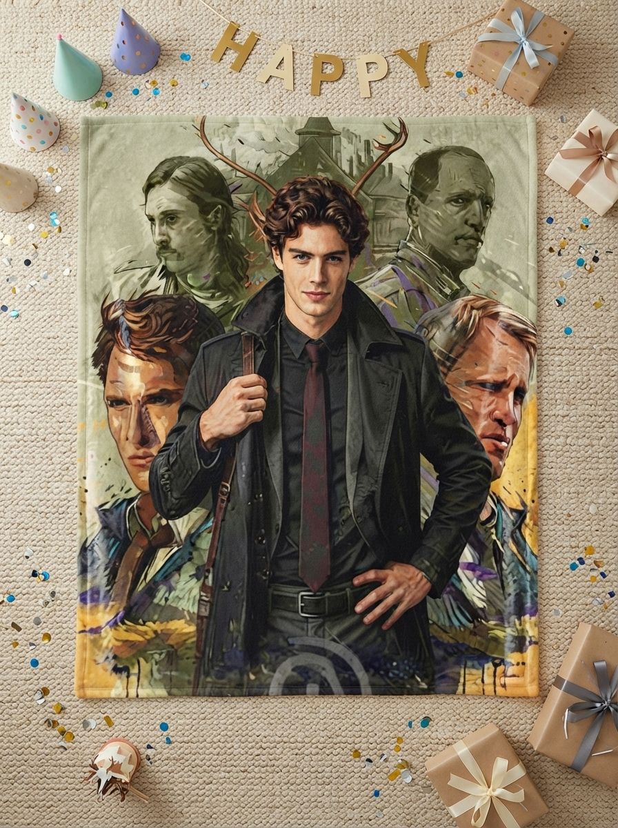 Custom Photo Face Flannel Throw Blanket Personalized Portrait Plush Bed Couch Cover Anti-Pilling Cozy Warm Gift for Fans