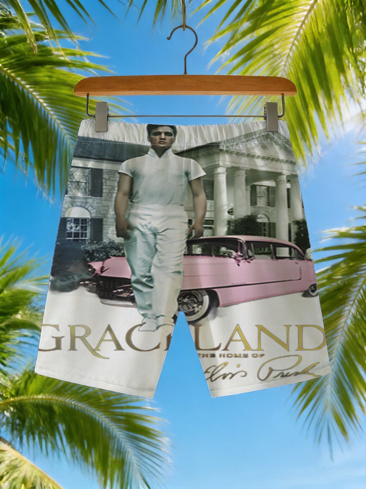 Elvis Presley at Graceland: The Home of the King -  Beach shorts
