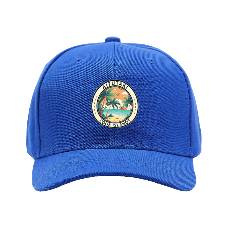 1pc New Baseball Cap with Aitutaki Cook Islands Tropical Beach Print Adjustable Unisex Hat for Outdoor Travel Vacation Sun Protection Adults Casual Wear