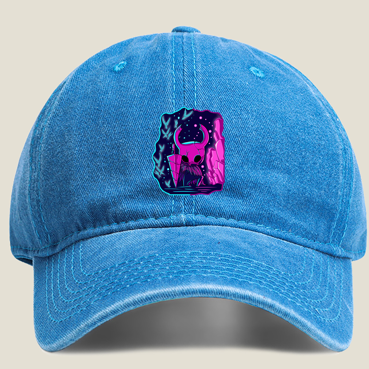 Hollow Knight: Void Heart - Washed Denim - Baseball Cap