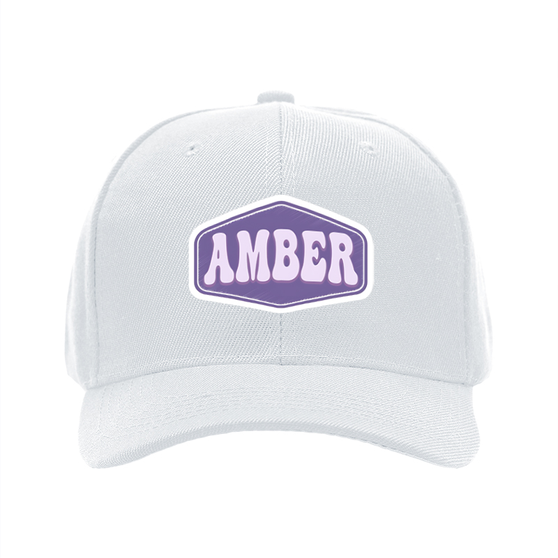 1pc New Baseball Cap with Amber Logo Print Unisex Adjustable Hat for Outdoor Activities and Casual Wear Suitable for Adults and Teens