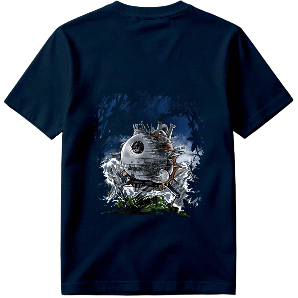 Steampunk Death Star in the Forest - Tee