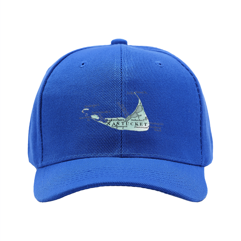 1pc New Baseball Cap with Nantucket Island Print and Text Design Unisex Adjustable Hat for Outdoor Activities Travel and Casual Wear Suitable for Adults and Teens