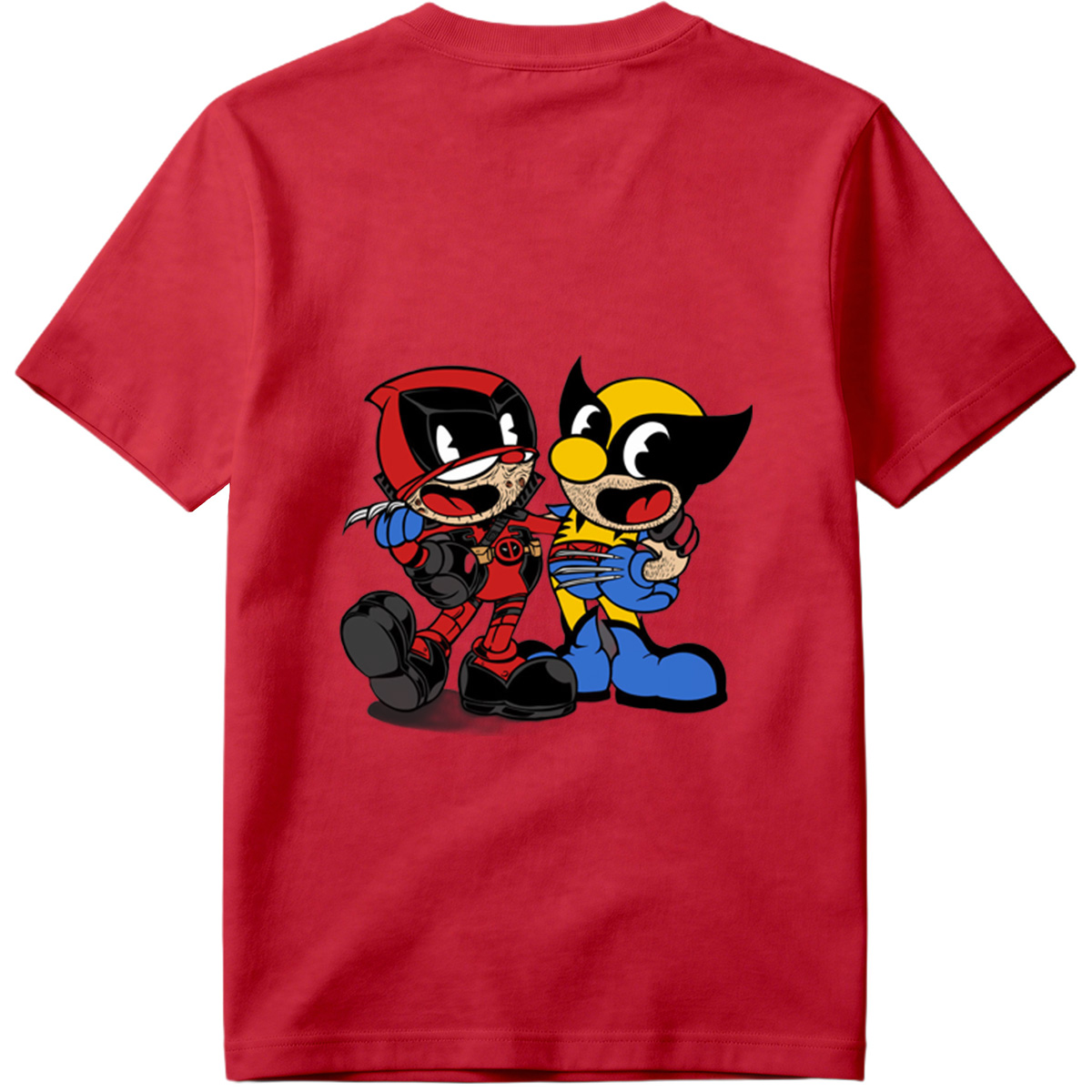 Deadpool and Wolverine Chibi Style - Tee