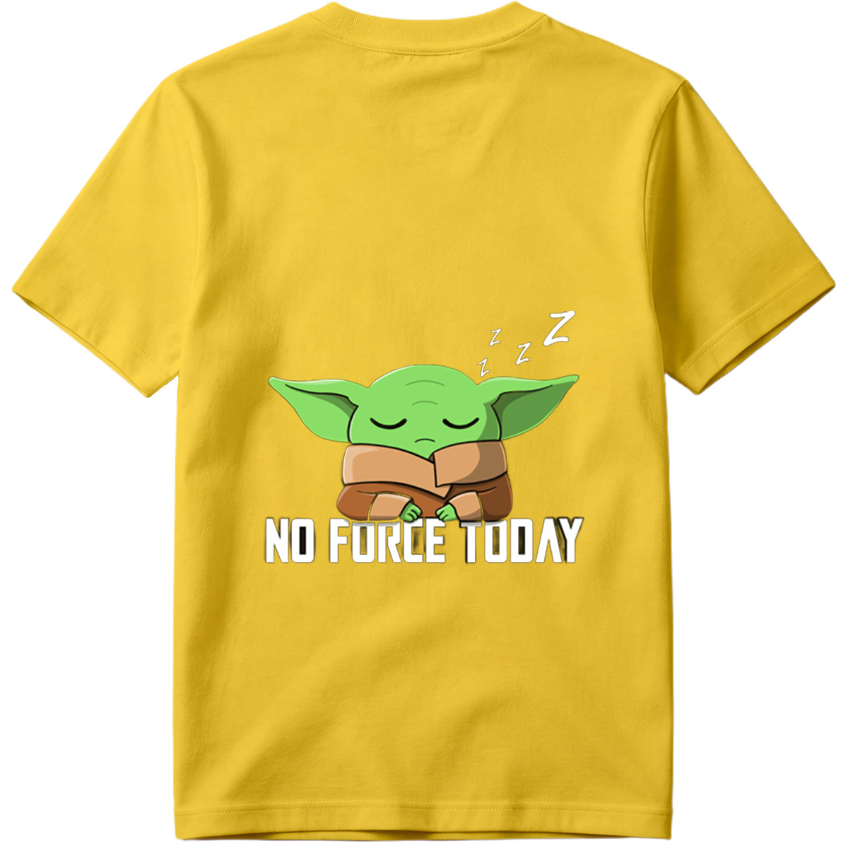 Baby Yoda Sleeping No Force Today - Tee