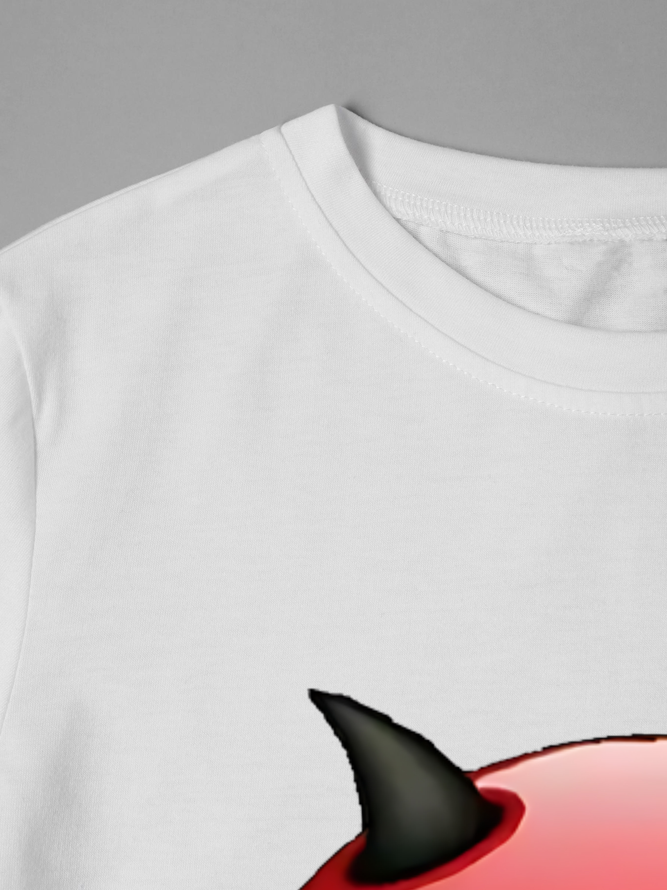 Men's Devil Emoji Print T-Shirt with Horns and Trident Flame Design Casual Round Neck Summer Lightweight Breathable Short Sleeve Tee for Fun Party Wear, Trendy Streetwear for Young Adults