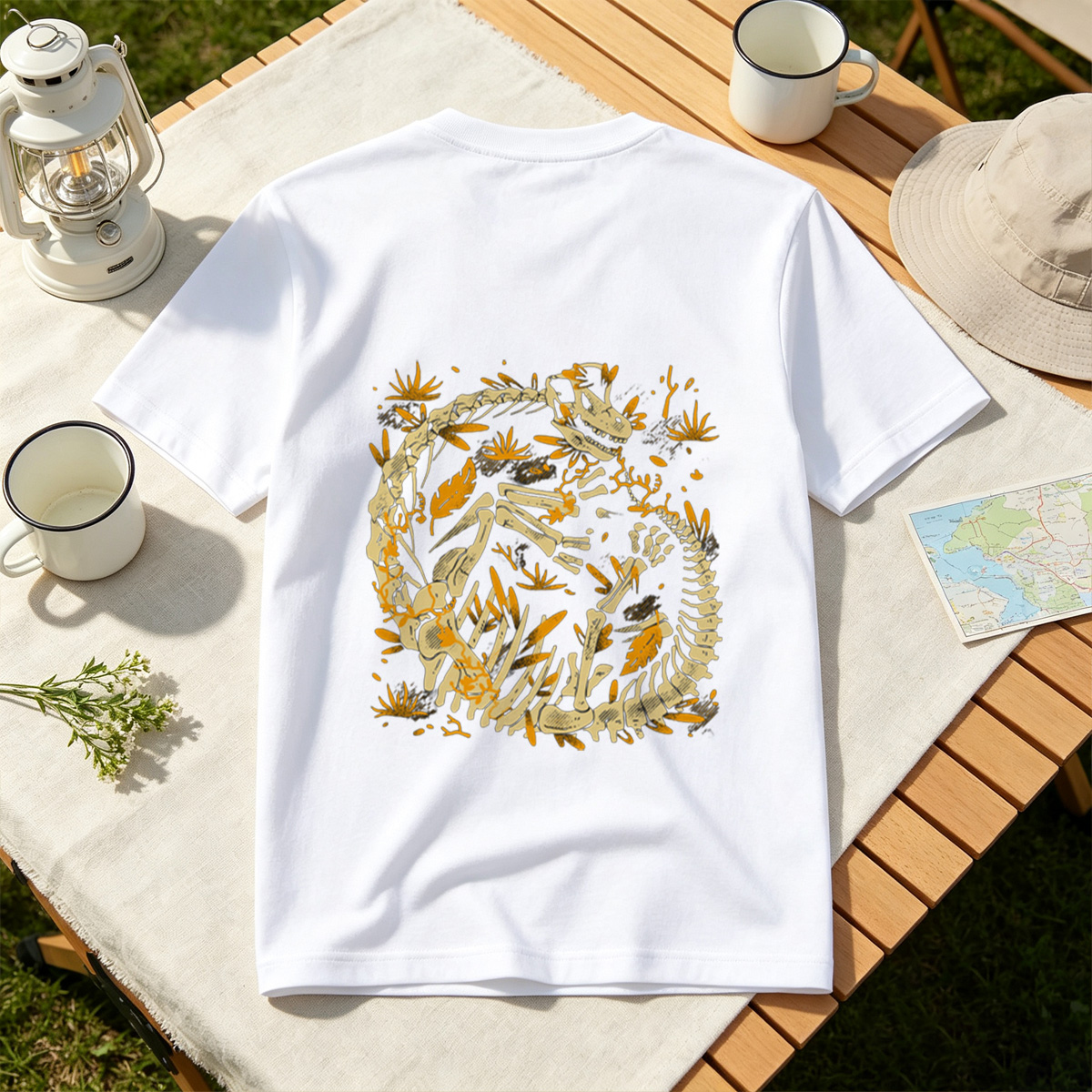 Dinosaur Skeleton Artwork - Tee