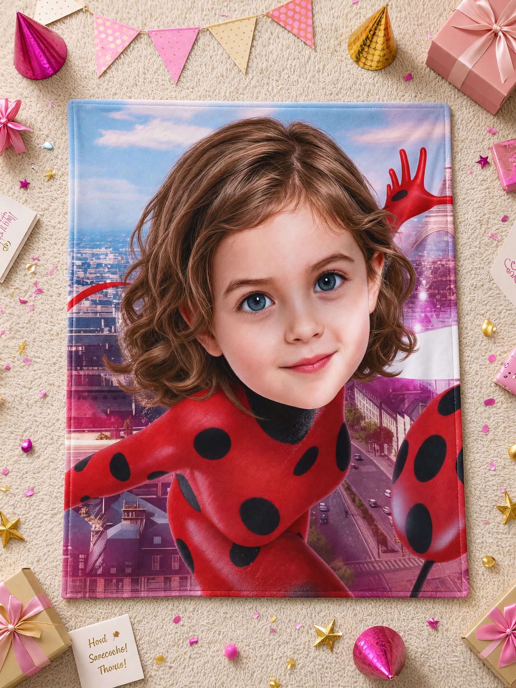 Custom Face Photo Blanket, Personalized Superhero Flannel Throw, Ultra Soft Plush Bed Fleece, Ideal Personalized Gift