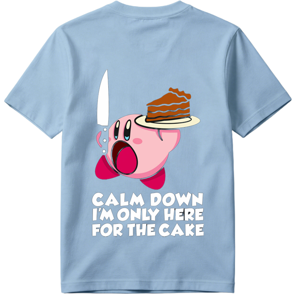 Kirby Cake Knife Humor - Tee