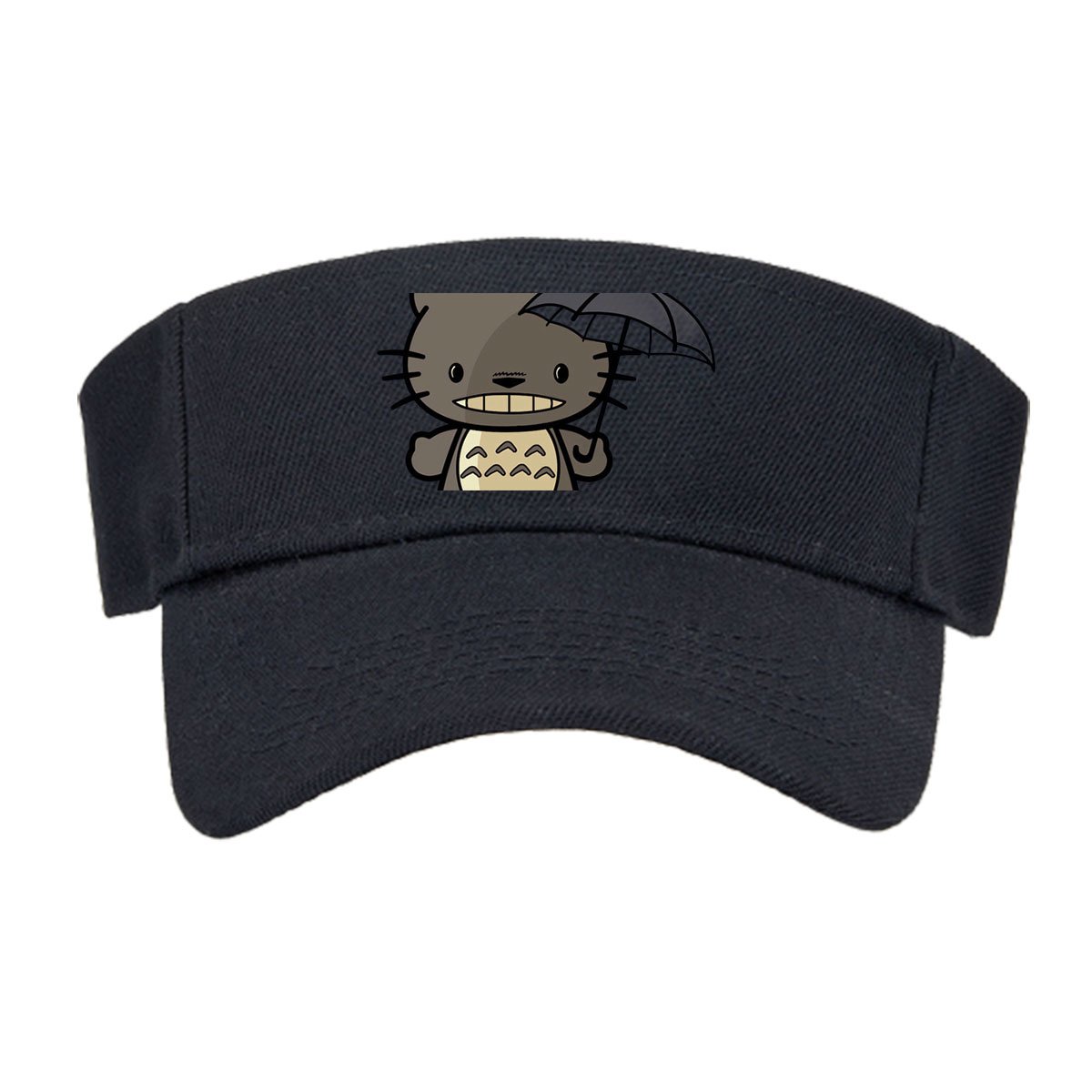 Totoro Holding Umbrella with Small Totoro on Head -  Visor cap