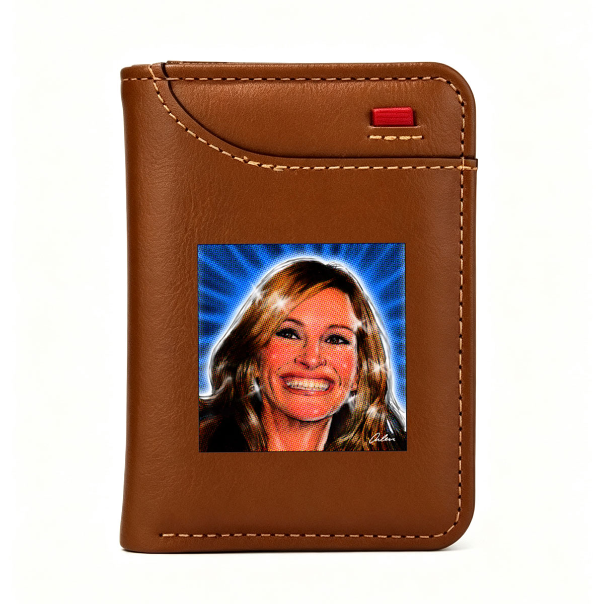 Celebrity Portrait in Pop Art Style - Vertical Style Wallet