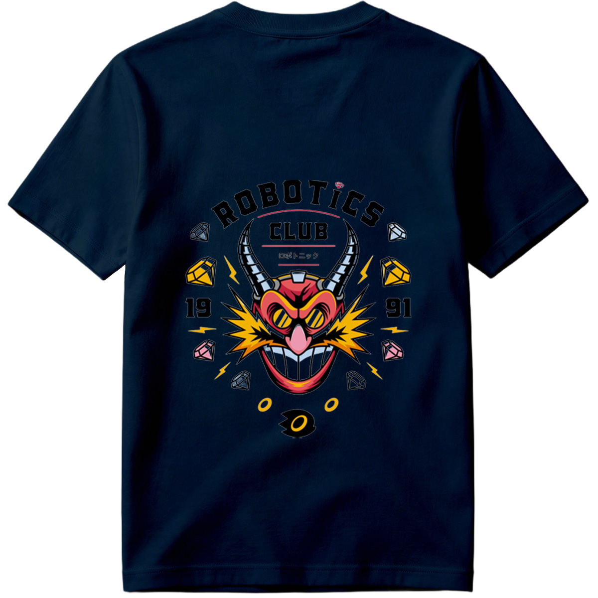 Robotics Club - Devil Robot Character Design - Tee