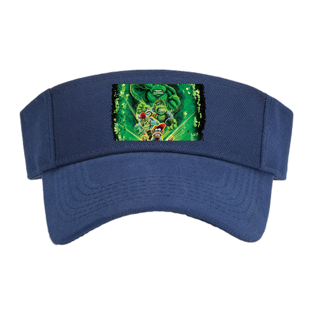 Donkey Kong, Diddy Kong, and King K. Rool in a dynamic green energy burst -  Visor cap