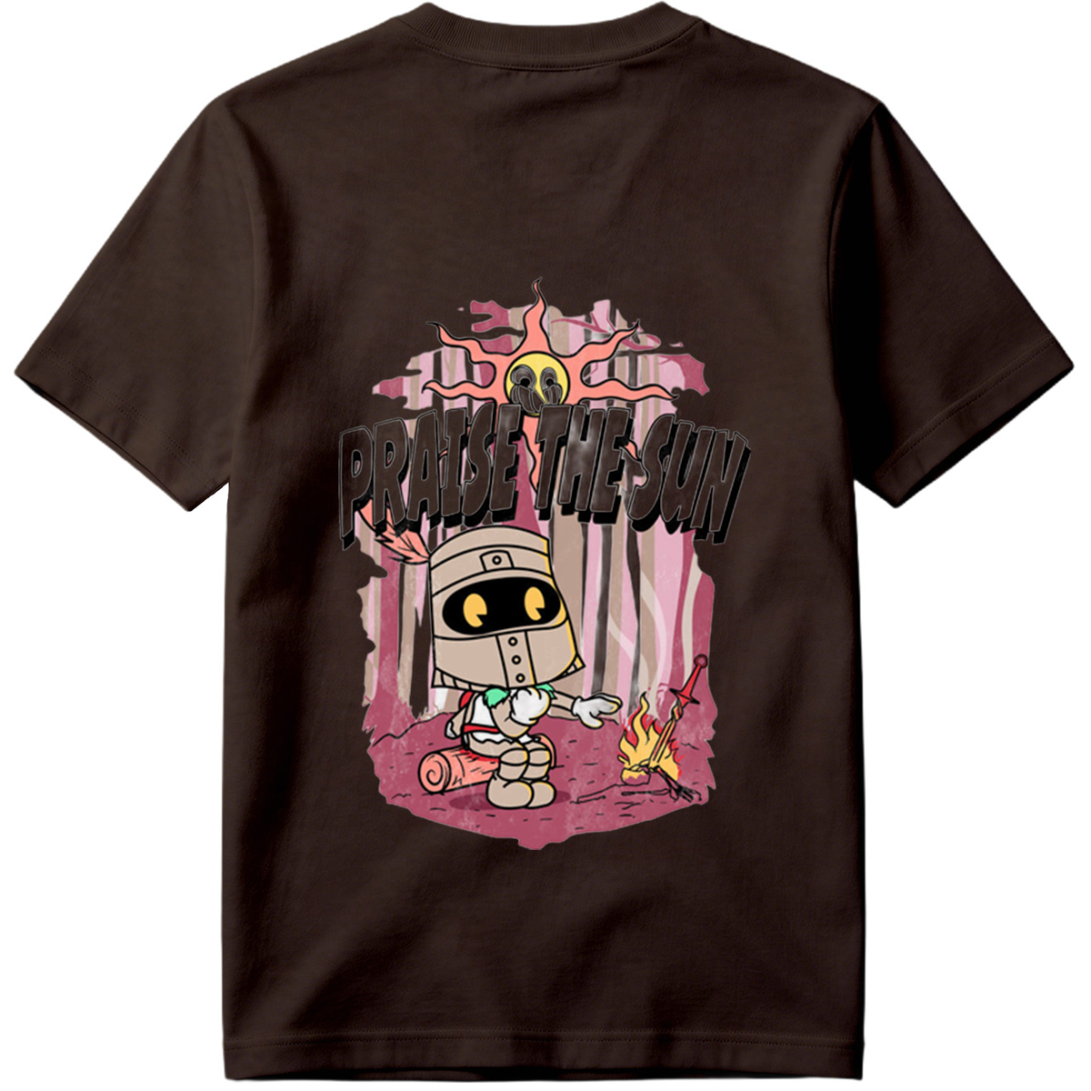 Praise the Sun - Knight and Sun Character Art - Tee