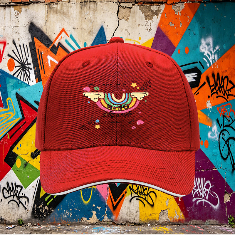 Unisex Classic Sandwich Hat with Rainbow and 