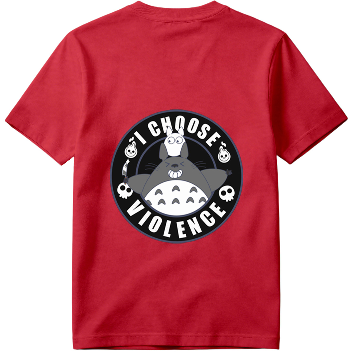 Totoro and Little Totoro - I Choose Violence - Tee