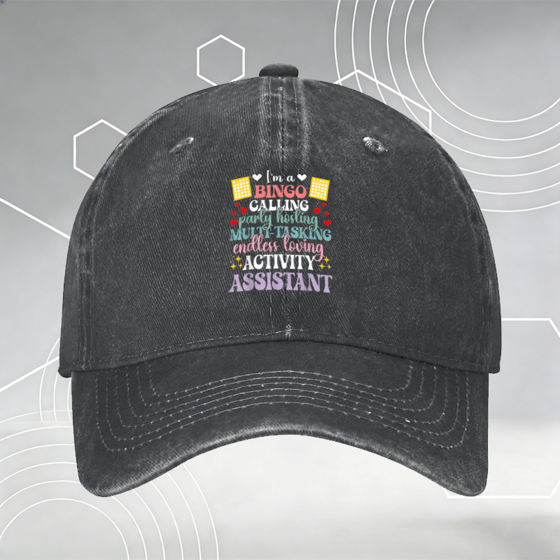 New Baseball Cap with Vintage Guitar Print and 