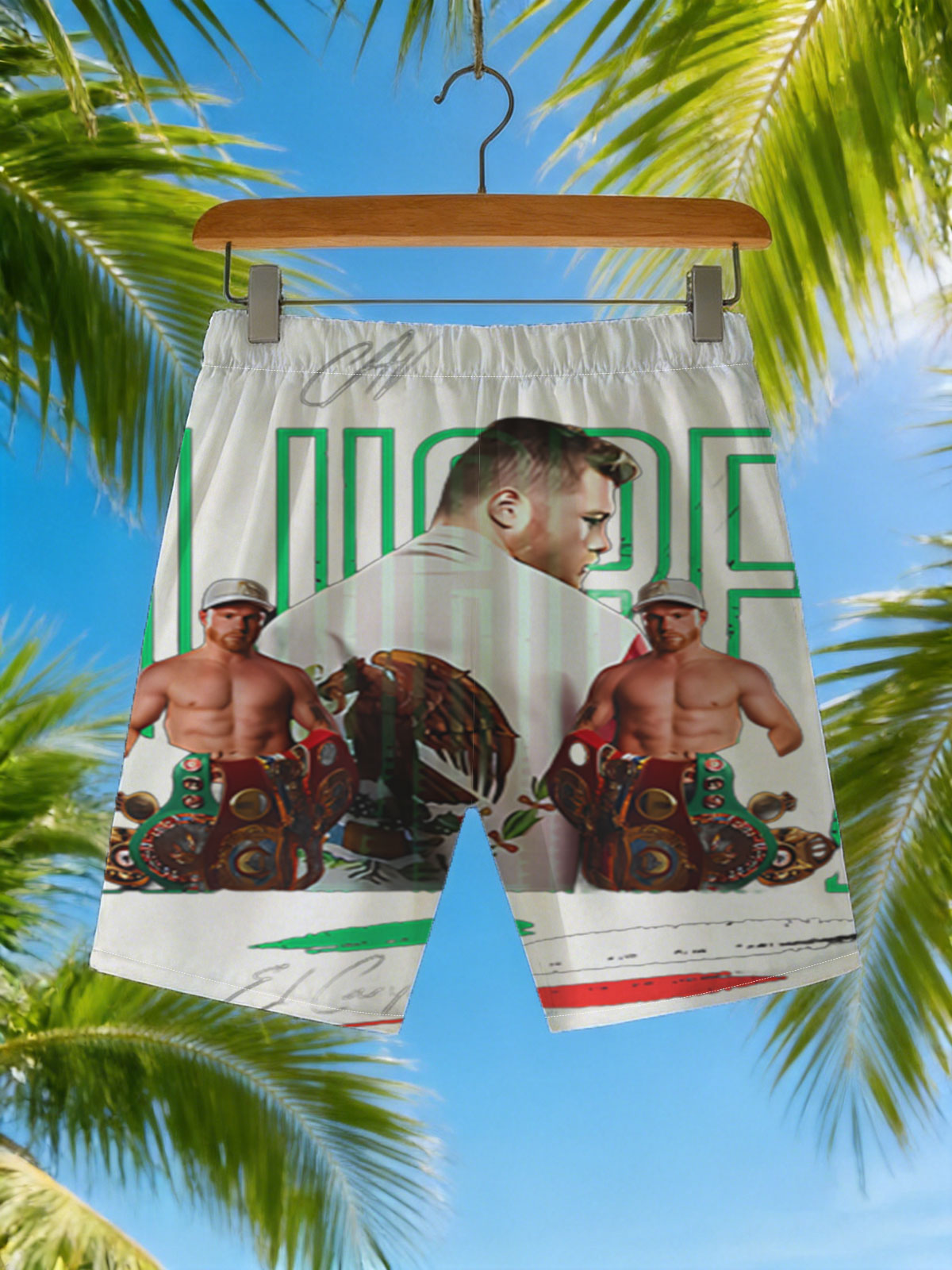 Canelo Alvarez: The Champion of Boxing Glory -  Beach shorts