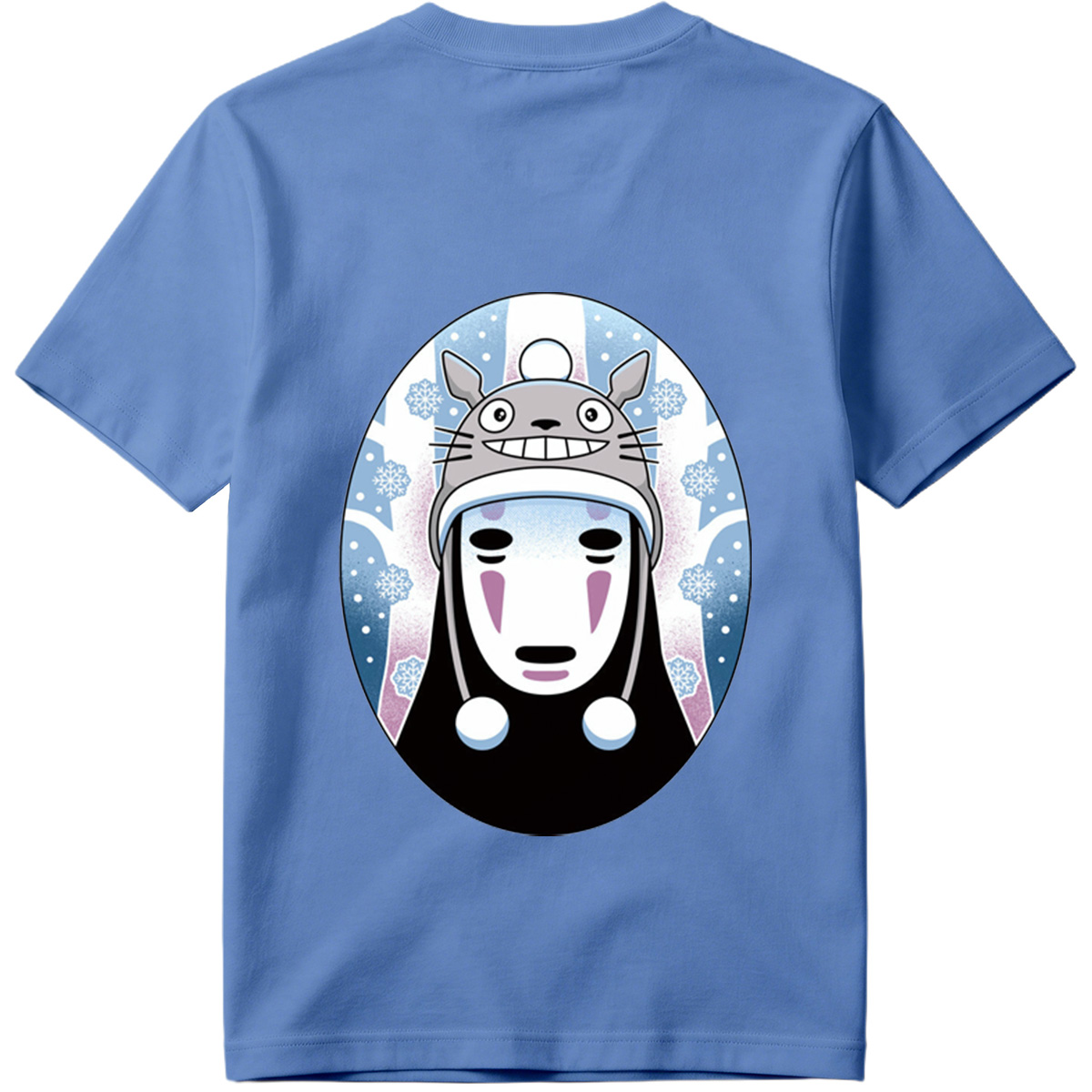 Totoro and No-Face Winter Fusion - Tee