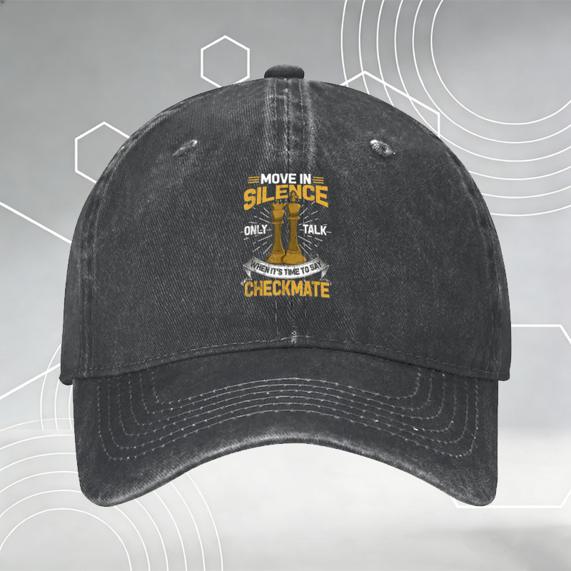 New Baseball Cap with Knitting Yarn Print 