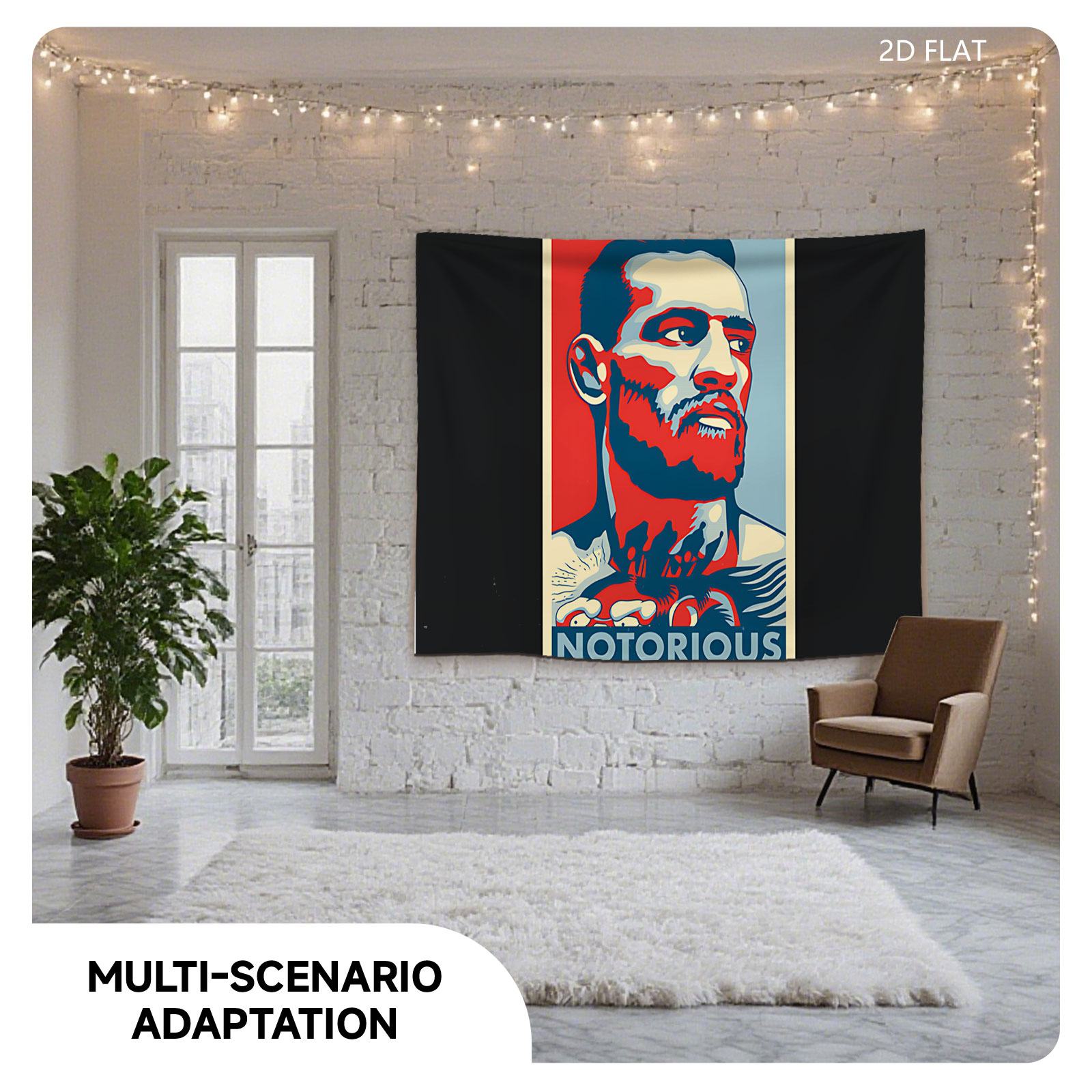 Conor McGregor Notorious UFC Fighter Poster - Tapestry