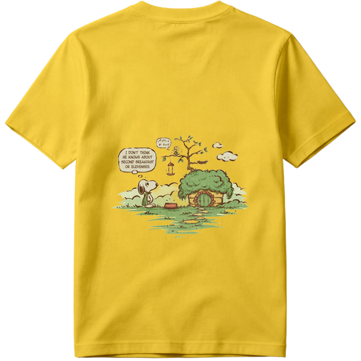 Snoopy and Woodstock in a Hobbit Hole - Tee