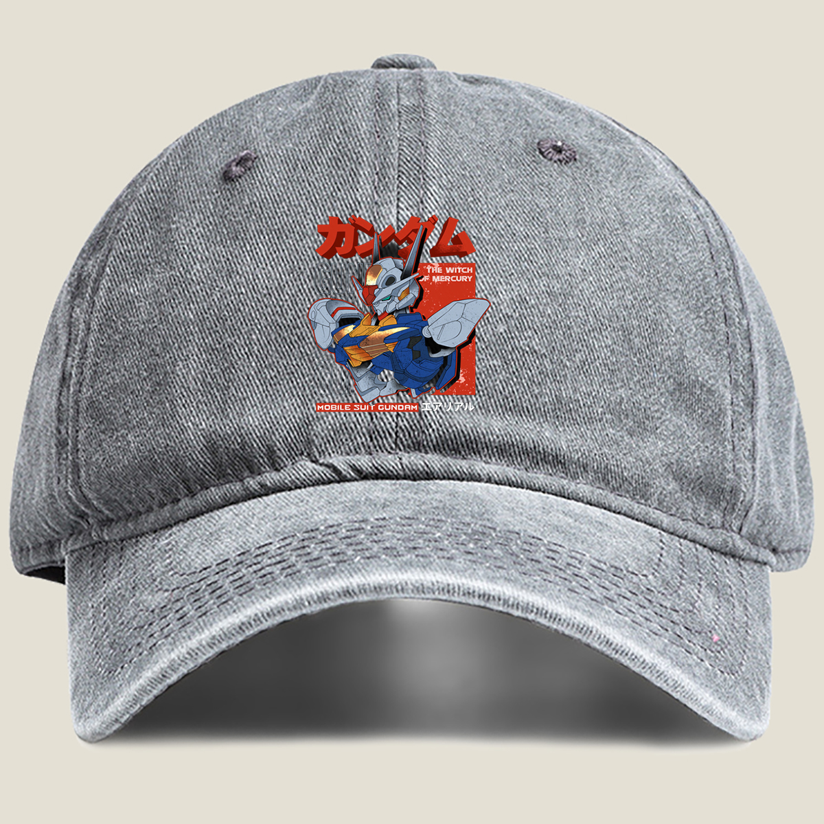 Mobile Suit Gundam: The Witch of Mercury - Aerial - Washed Denim - Baseball Cap