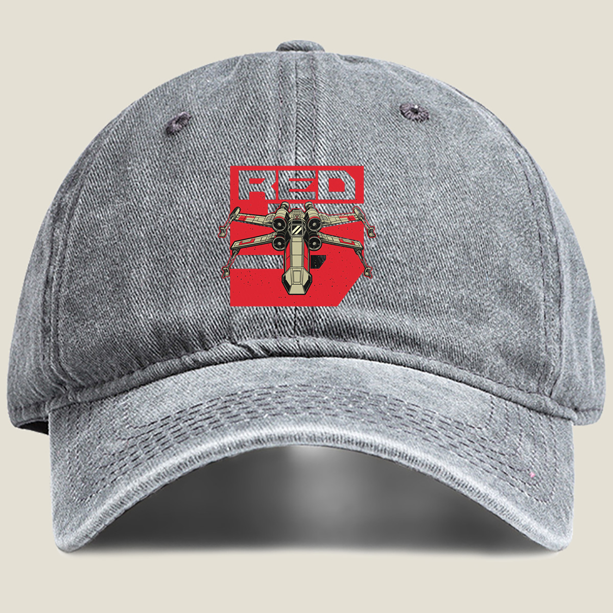 Star Wars: Red Five X-Wing - Washed Denim - Baseball Cap