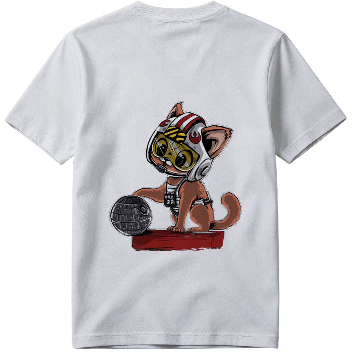 Star Wars: Cat Pilot with Death Star - Tee
