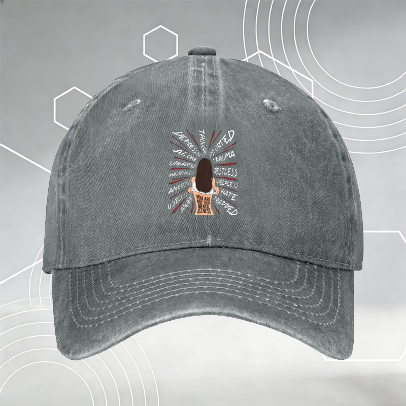 New Baseball Cap with Dartboard Print and 